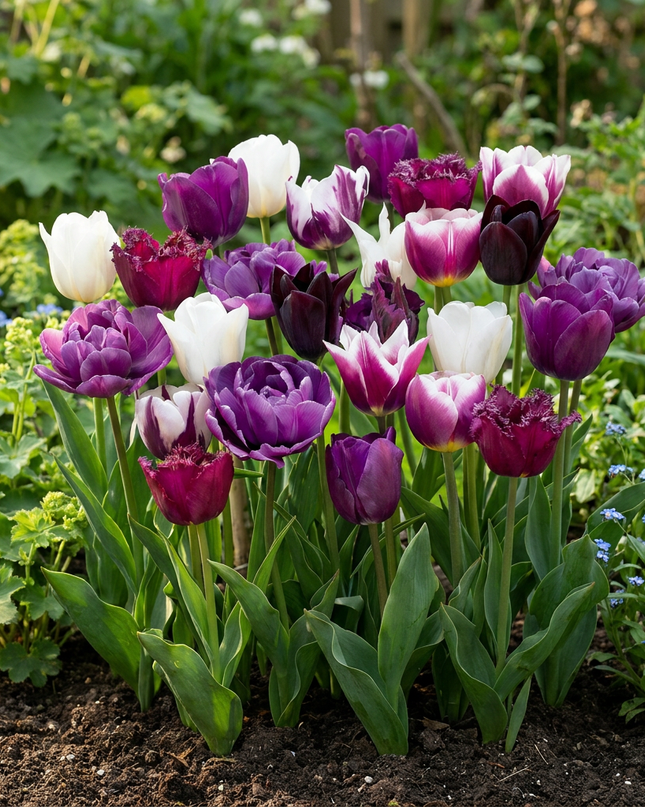 280x Tulipa Blueberry mix - Tulipa Blueberry mix - Diversen - Voorjaarsbloeier - Bolmaat 11/12