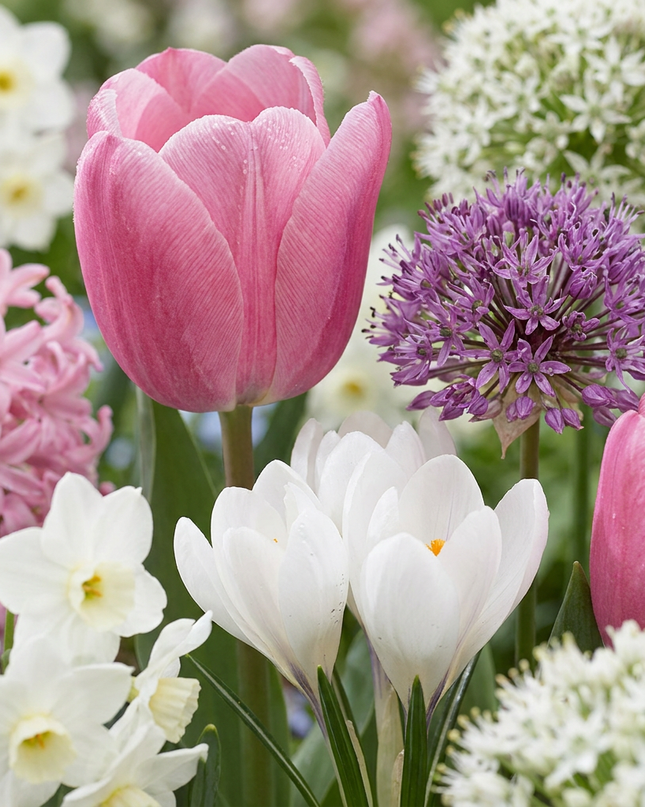 1000x Bulb Garden Pink - Rosa Zwiebelgartenmischung - Verschiedene - Sommerblüher - Zwiebelgröße 10/12