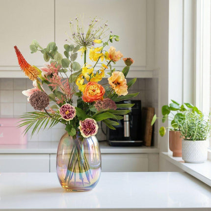 Artificial flowers - bouquet Soft Amber Deluxe - 12 stems - ↑ 105 cm