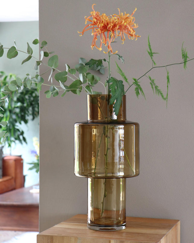 Vaas glas Juba M - H40 W20 - Cognac