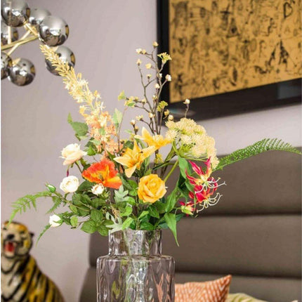 Artificial flowers - bouquet Soft Amber Deluxe - 12 stems - ↑ 105 cm