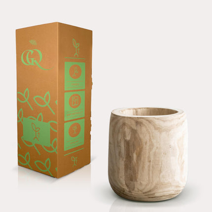 Pot Hout lichtbruin L - H31 W29