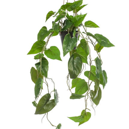 Kunstplant - Philodendron scandens - Klimmende Boomliefhebber - ↕ 80 cm