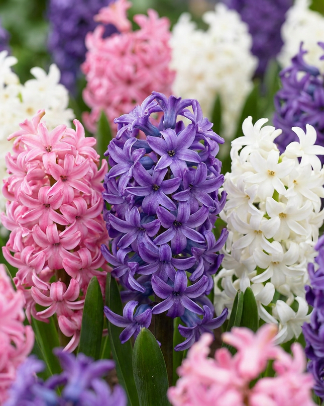 20x mezcla de Hyacinthus Pastel - mezcla de jacintos pastel - Pastel - Floración primaveral - Calibre del bulbo 14/15