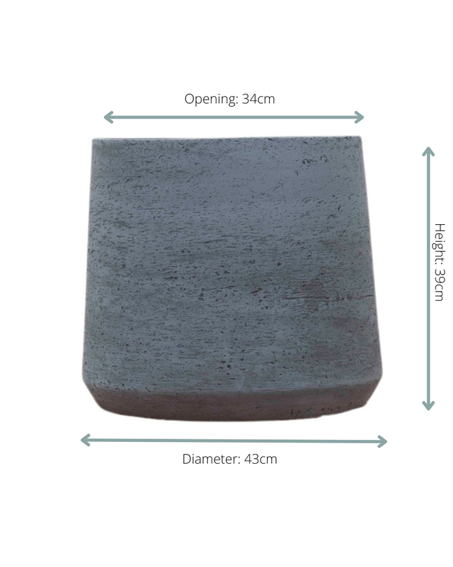 Pot Aniek antraciet - D43 x H39