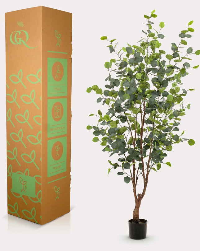 Kunstplant - Eucalyptus - Blauwe Gomboom  - ↕ 140 cm