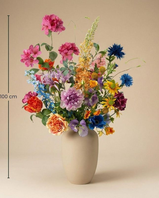Artificial flowers - bouquet Summer Harmony Deluxe - 19 stems - ↑ 100 cm - Silk flowers