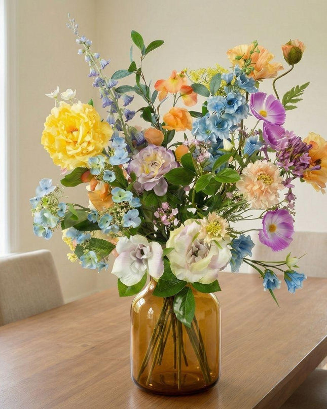 Artificial flowers - bouquet Spring Serenity Deluxe - 18 stems - ↑ 85 cm