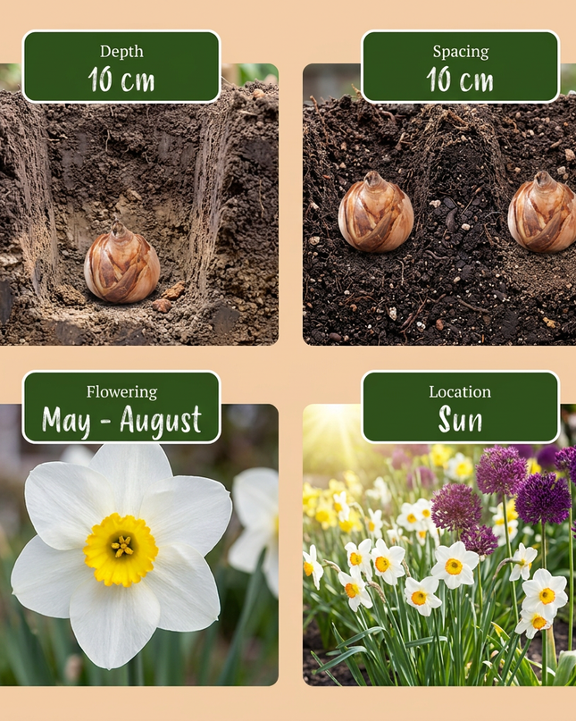 280x Bulb Dry Garden - Droge tuin bollenplanten - Diversen - Zomerbloeier - Bolmaat 10/12