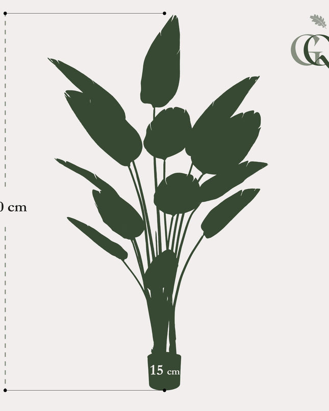 Kunstplant - Strelitzia Nicolai - Paradijsvogelbloem - ↕ 190 cm