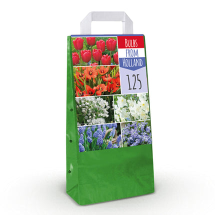 Bloembollen uit Nederland - Diversen Kleuren - 125 stuks - Gift Verpakking