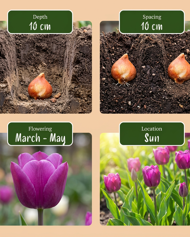 1000x Bulb Garden Mix - Zwiebelgartenmischung - Verschiedene - Sommerblüher - Zwiebelgröße 10/12