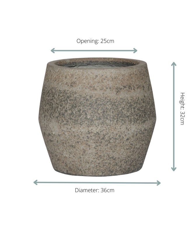 Pot Harley S Dioriet Grey - D36 x H32