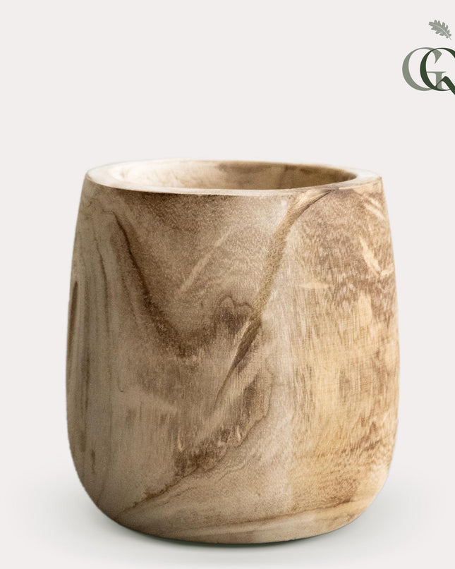 Pot Hout lichtbruin M - H25 W23