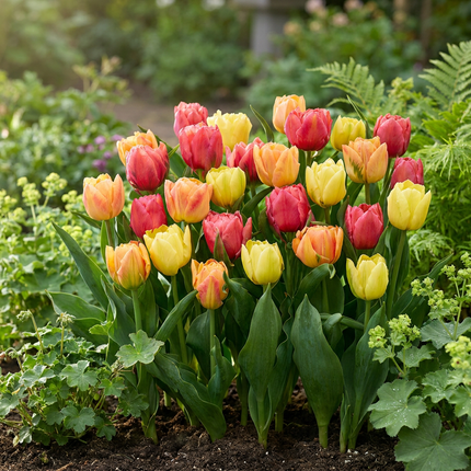 48x mezcla de Tulipa Symbiosa - tulipán Symbiosa mix - varios - floración primaveral - calibre del bulbo 11/12