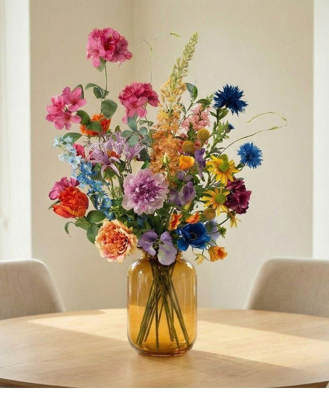 Artificial flowers - bouquet Summer Harmony Deluxe - 19 stems - ↑ 100 cm - Silk flowers