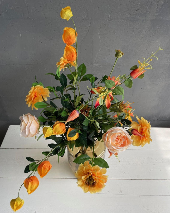 Kunstbloemen - Pretty Orange - 80cm