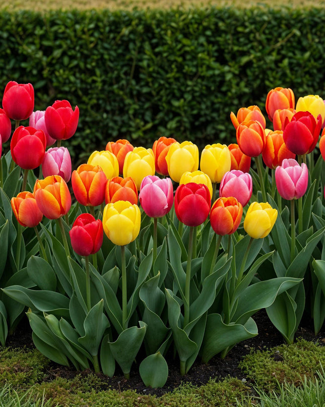 Bloembollen - Tulp Darwin Hybride Mix - Diversen Kleuren - 40 stuks - Bolmaat 10/12