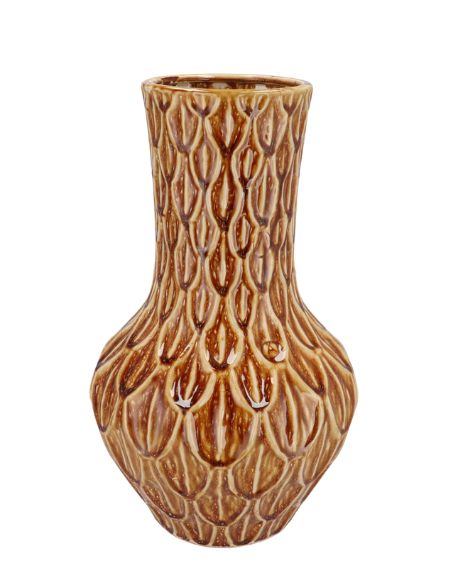 Vaas steen Boa Brown