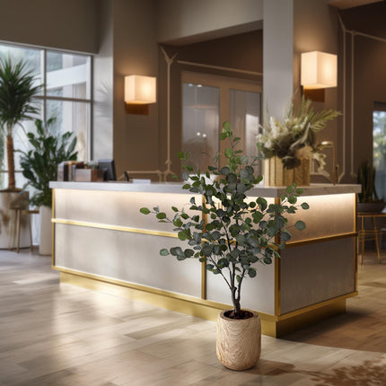 Kunstplant - Eucalyptus - Blauwe Gomboom  - ↕ 140 cm