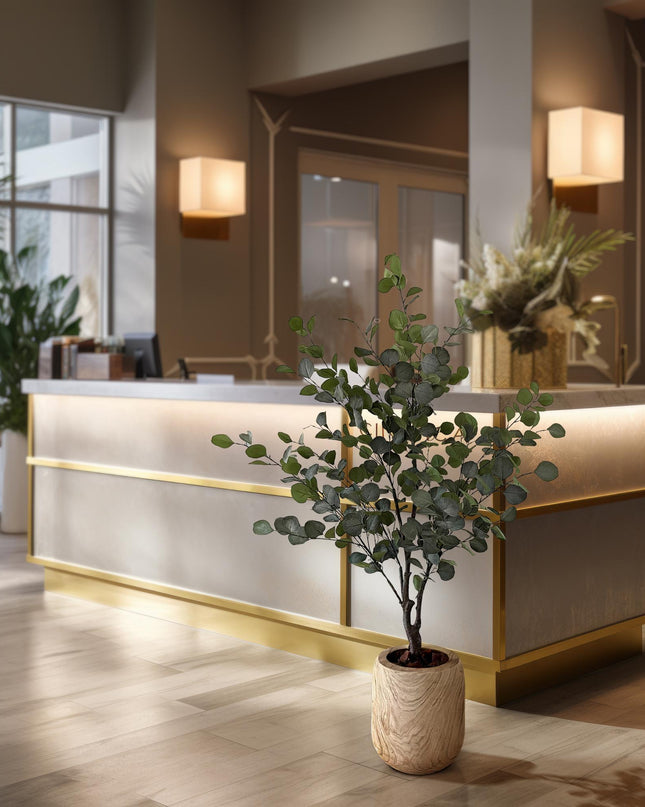 Kunstplant - Eucalyptus - Blauwe Gomboom  - ↕ 140 cm