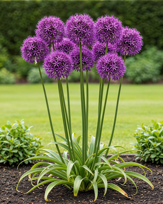 Bloembollen - Allium Purple Rain - Kleur Paars - 40 stuks - Bolmaat 10/12