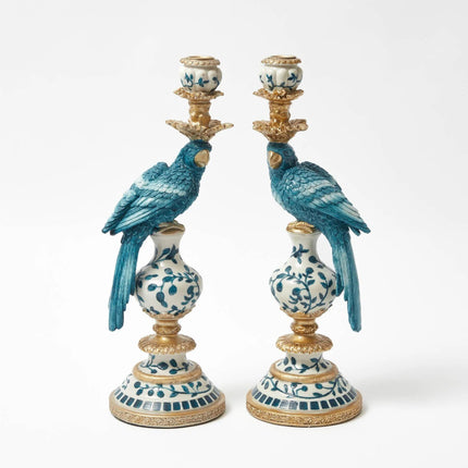 Kandelaar - Dutch Blue Parrot - 40 cm - Links