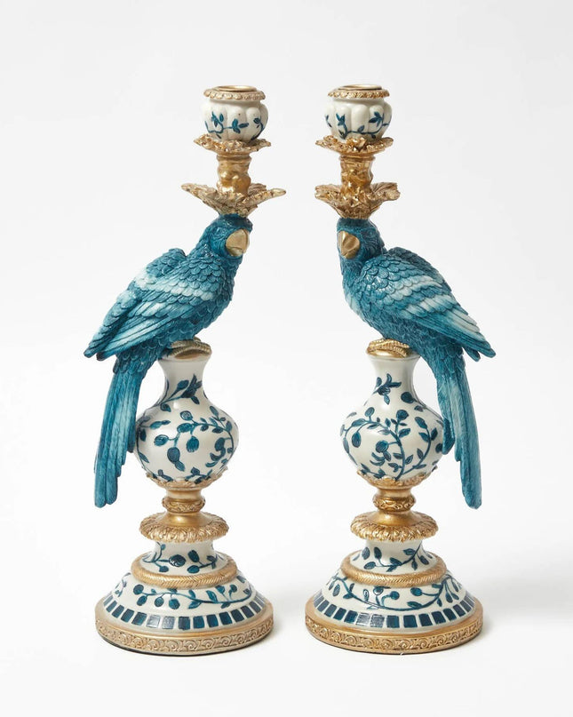 Kandelaar - Dutch Blue Parrot - 40 cm - Links