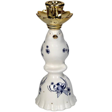 Kandelaar - Vogel Porcelijn - Delfts Blauw - 21 cm