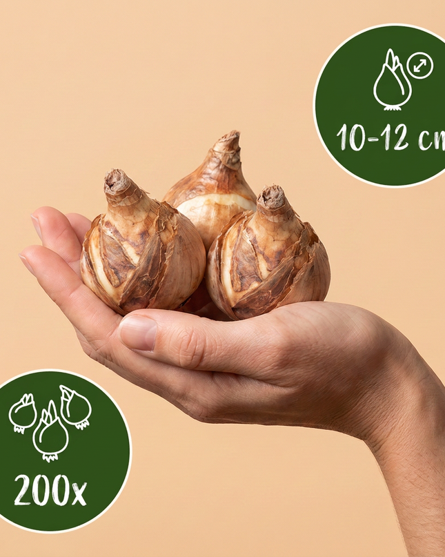 200x Narcissus Tete-A-Tete - Miniatuurnarcis - Geel - Voorjaarsbloeier - Bolmaat 10/11