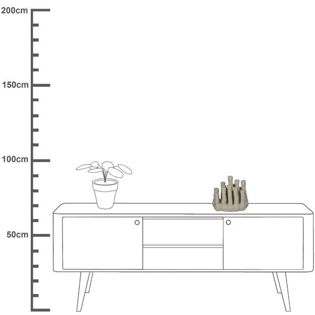 Bloemenhouder XL - Koraal - Ecru - Meertuitenvaas