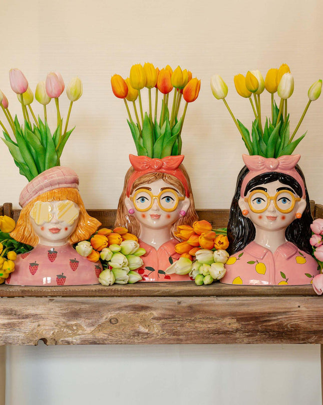 Kunst Tulpen Roze - 10 stuks - 'Real Touch' - 42 cm