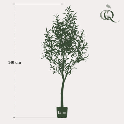 Kunst Olijfboom -  Olea europaea - Olijfboom - ↕ 140 cm