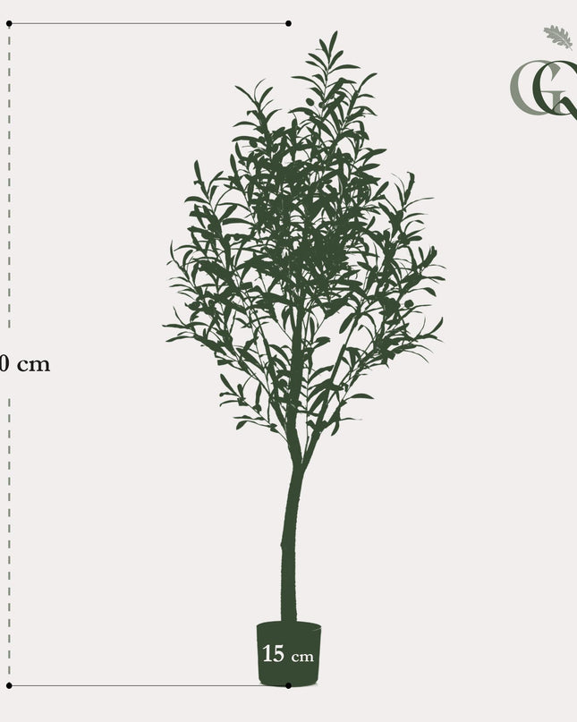 Kunst Olijfboom -  Olea europaea - Olijfboom - ↕ 140 cm