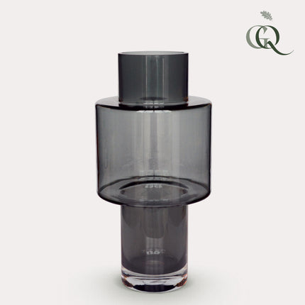 Vaas glas Juba - H40 W20 - Grey