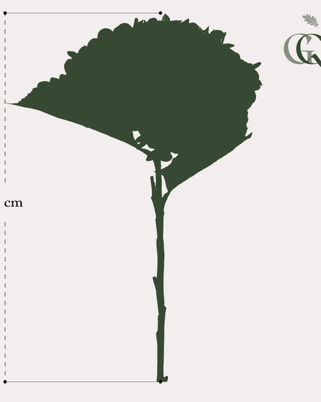 Kunstbloemen Hydrangea Blue - 8 stuks - 52 cm