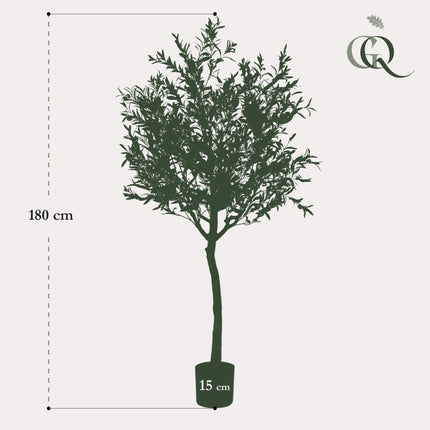 Kunst Olijfboom -  Olea europaea - Olijfboom - ↕ 180 cm