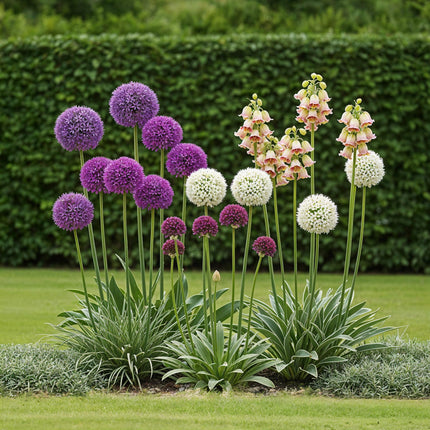 Bloembollen - Bulb Garden Allium mix - Diversen Kleuren - 80 stuks - Gift Verpakking