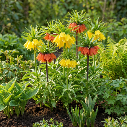 6x mélange Fritillaria Imperialis - couronne impériale mix - divers - floraison printanière - calibre 18/20