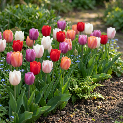 120x Tulipa Glowing with pride – Tulpe Glowing with Pride – Verschiedene – Frühjahrsblüher – Zwiebelgröße 11/12