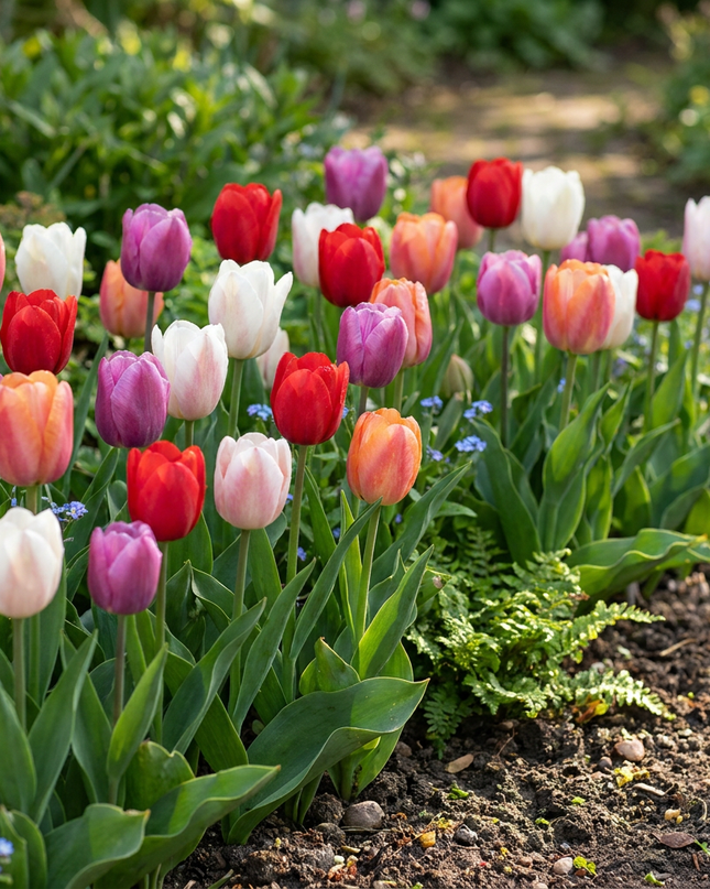 120x Tulipa Glowing with pride – Tulpe Glowing with Pride – Verschiedene – Frühjahrsblüher – Zwiebelgröße 11/12