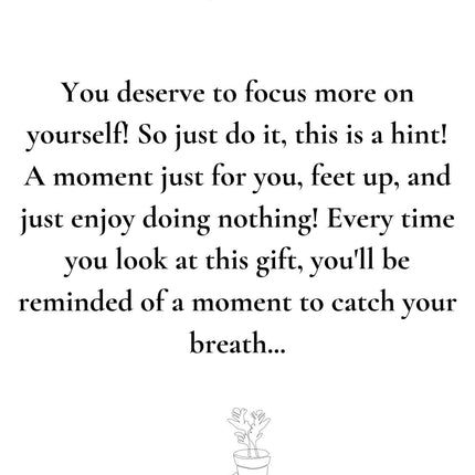 Aloe Vera Gift "Relax" met wenskaart - Ø12cm - ↕40cm