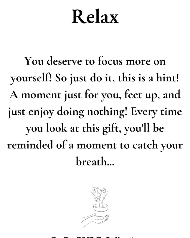 Aloe Vera Gift "Relax" met wenskaart - Ø12cm - ↕40cm