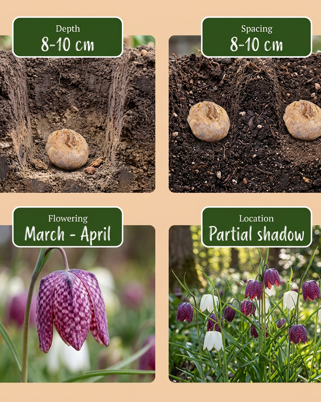 120x Fritillaria Meleagris Mix – Schachbreumen-Mix – Lila und Weiß – Verwilderungszwiebel – Zwiebelgröße 6/7