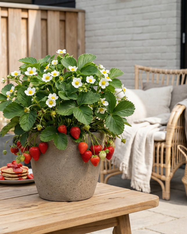 Erdbeeren 6er Pack (Fragaria) 100% biologisch 8x