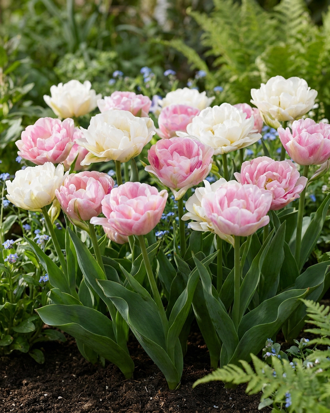 24x Tulipa Double Sensation - tulipán doble - Varios - Floración primaveral - Calibre del bulbo 11/12