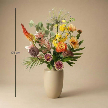Flores artificiales - ramo Elegancia Botánica Deluxe - 13 tallos - ↑ 105 cm