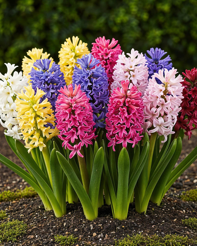 Bloembollen - Hyacinth mix - Diversen Kleuren - 10 stuks - Bolmaat 14/15 - XXL Pack