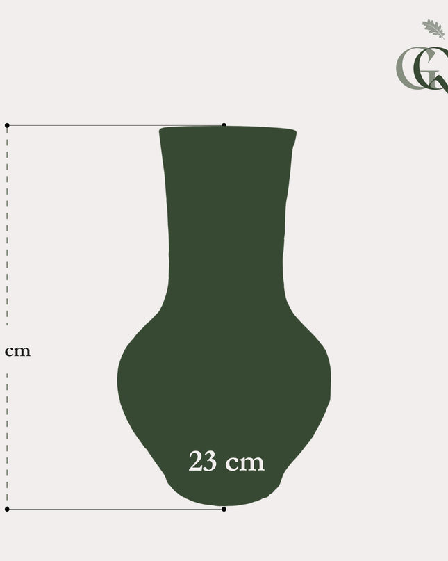 Vaas steen - H39 W23 - Boa Green