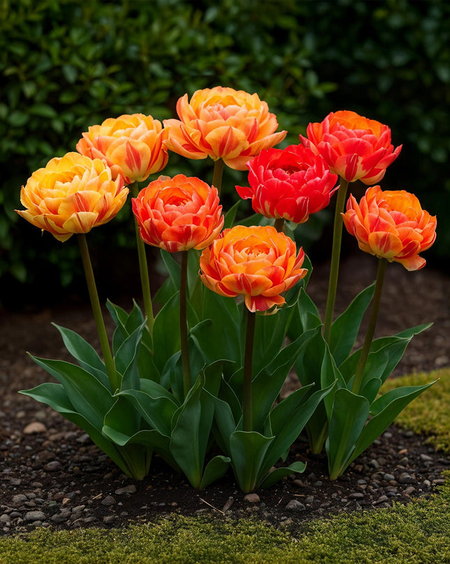 Bloembollen - Tulp Gudoshnik Double - Dubbel Bloemig - 12 stuks - Bolmaat 11/12 - XXL Pack